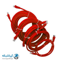 پچ کورد شبکه لگراند (کابل لن) Cat6 UTP با روکش PVC قرمز 15 سانتی متری