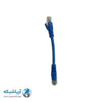 پچ کورد شبکه لگراند (کابل لن) Cat6 UTP با روکش PVC آبی 15 سانتی متری