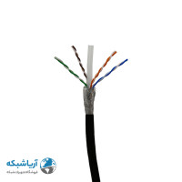 کابل شبکه نگزنس Cat6 SFTP Outdoor تمام مس تست فلوک پرمننت تک روکشه PE (پلی اتیلن) حلقه 305 متری