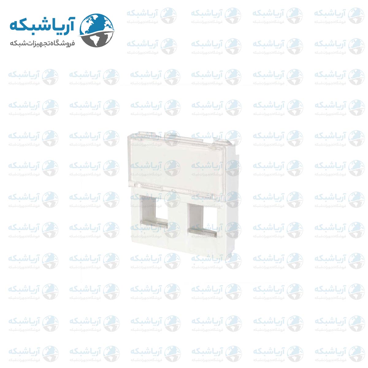 خرید فیس پلیت کیستون سوپیتا دو پورت قهوه‌ای طرح چوب