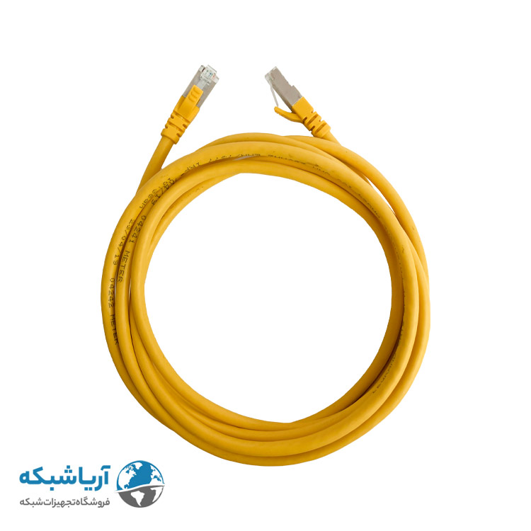 پچ کورد شبکه لگراند (کابل لن) Cat6 SFTP با روکش PVC زرد 3 متری