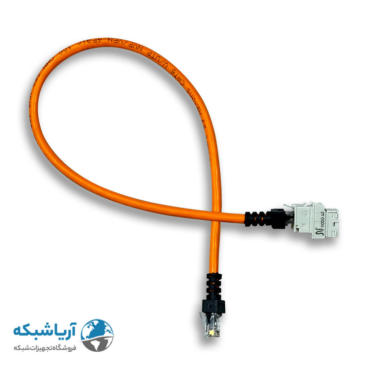 پچ کورد شبکه نگزنس (کابل لن) Cat6 UTP با روکش PVC نارنجی 15 سانتی متری
