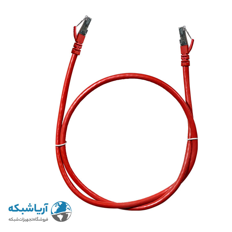 پچ کورد شبکه لگراند (کابل لن) Cat6 SFTP با روکش PVC قرمز 1 متری