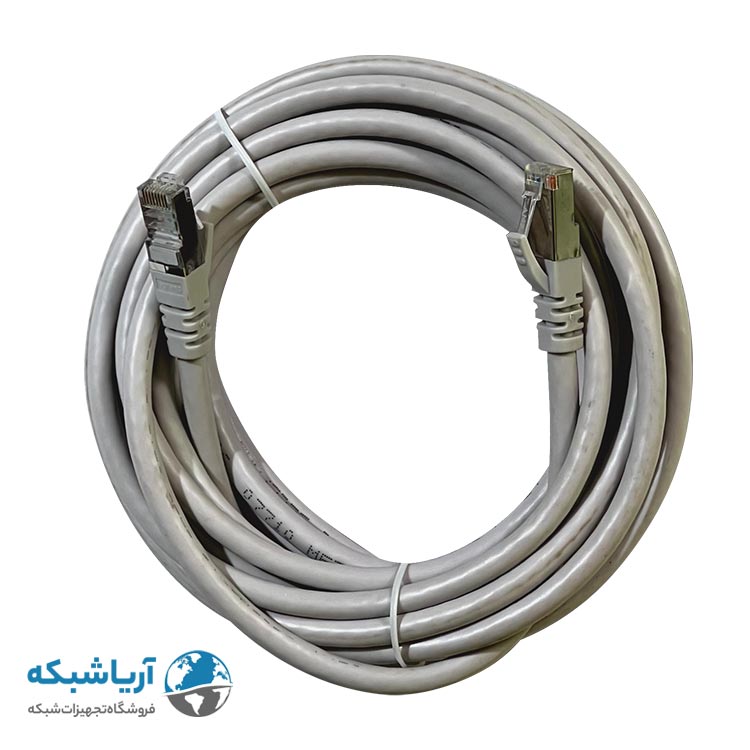 پچ کورد شبکه لگراند (کابل لن) Cat6 SFTP با روکش PVC طوسی 5 متری