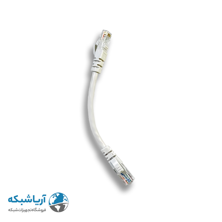 پچ کورد شبکه لگراند (کابل لن) Cat6 UTP با روکش PVC طوسی 15 سانتی متری