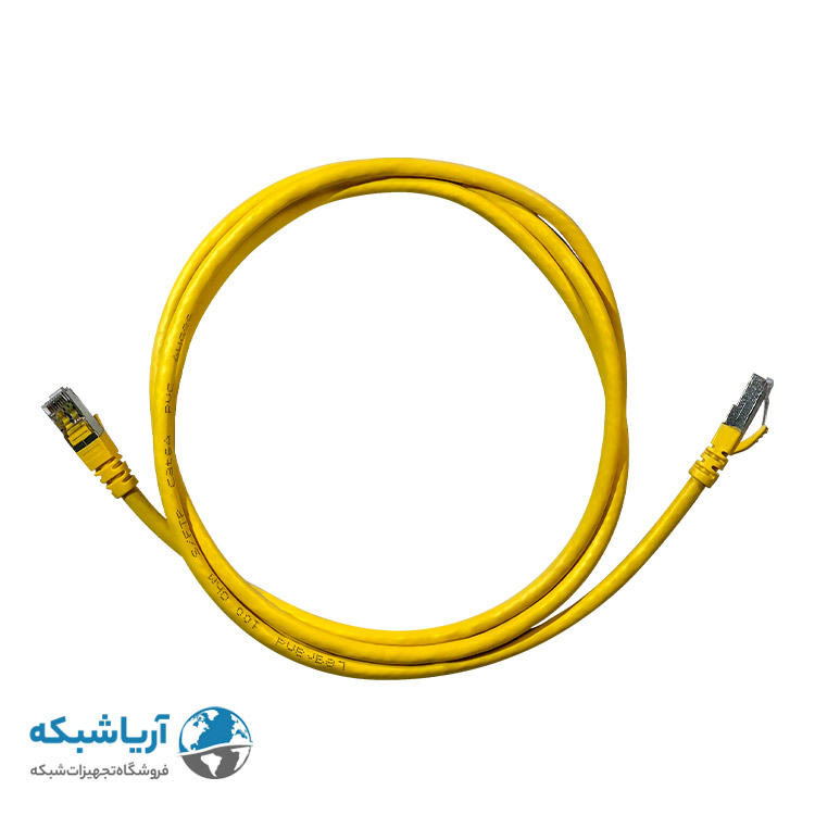 خرید پچ کورد لگراند 2 ‌متری Cat6a SFTP زرد LSZH