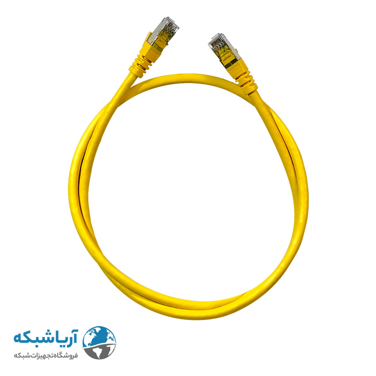 خرید پچ کورد لگراند 1 ‌متری Cat6a SFTP زرد LSZH
