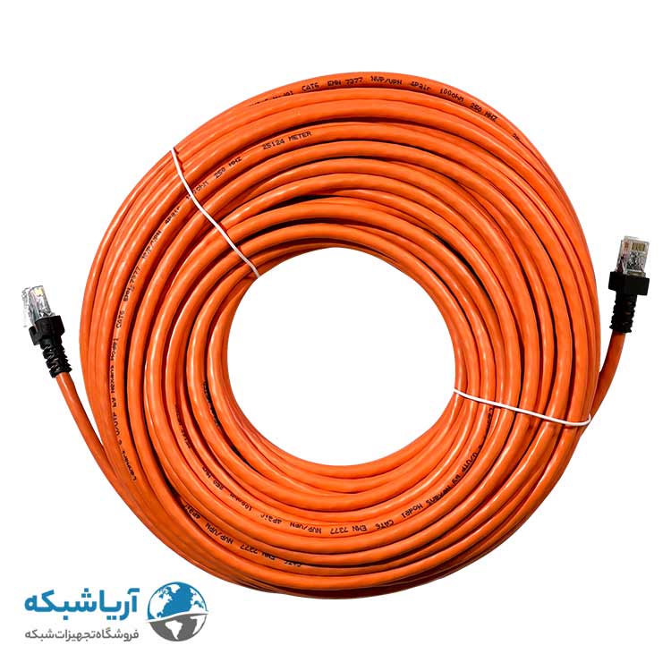 پچ کورد شبکه نگزنس (کابل لن) Cat6 UTP با روکش PVC نارنجی 30 متری