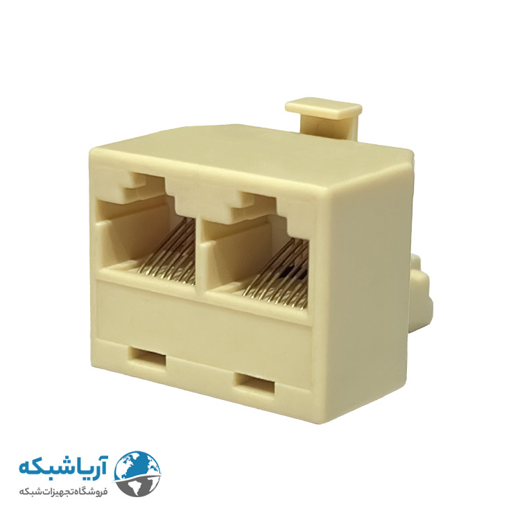 برل شبکه ونتولینک Cat6 UTP یک به دو سفید