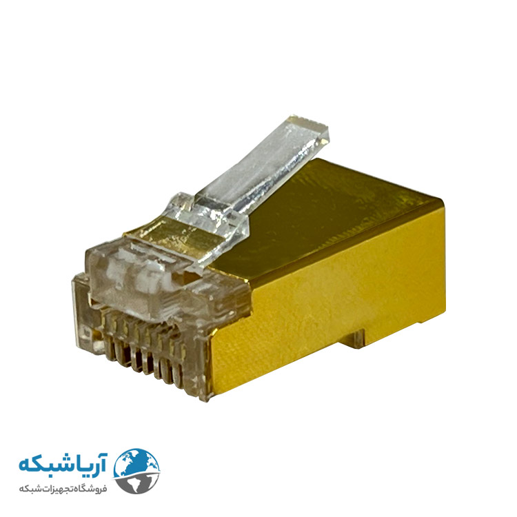 سوکت شبکه طلایی ونتولینک cat6 SFTP بسته 100 عددی میان گذر