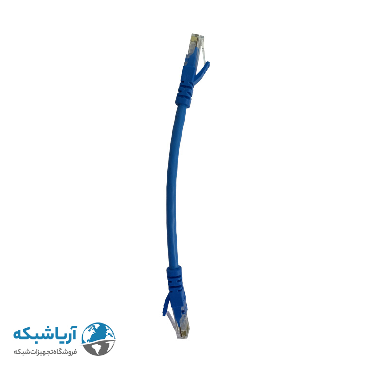 پچ کورد شبکه لگراند (کابل لن) Cat6 UTP با روکش PVC آبی 20 سانتی متری (0.2m)