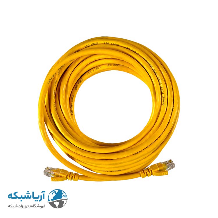 خرید پچ کورد لگراند 10 متری Cat6 UTP زرد PVC