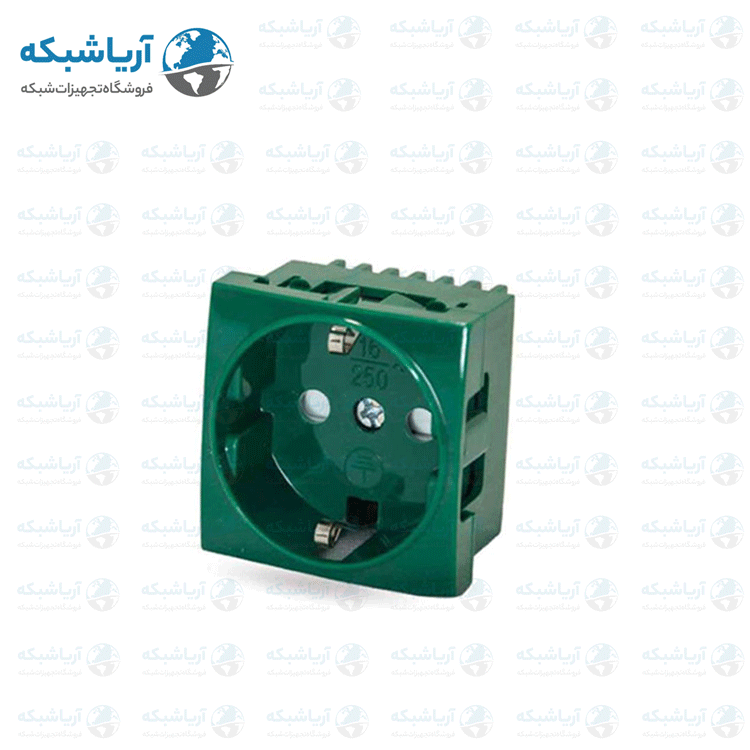 خرید پریز برق دانوب رنگ سبز