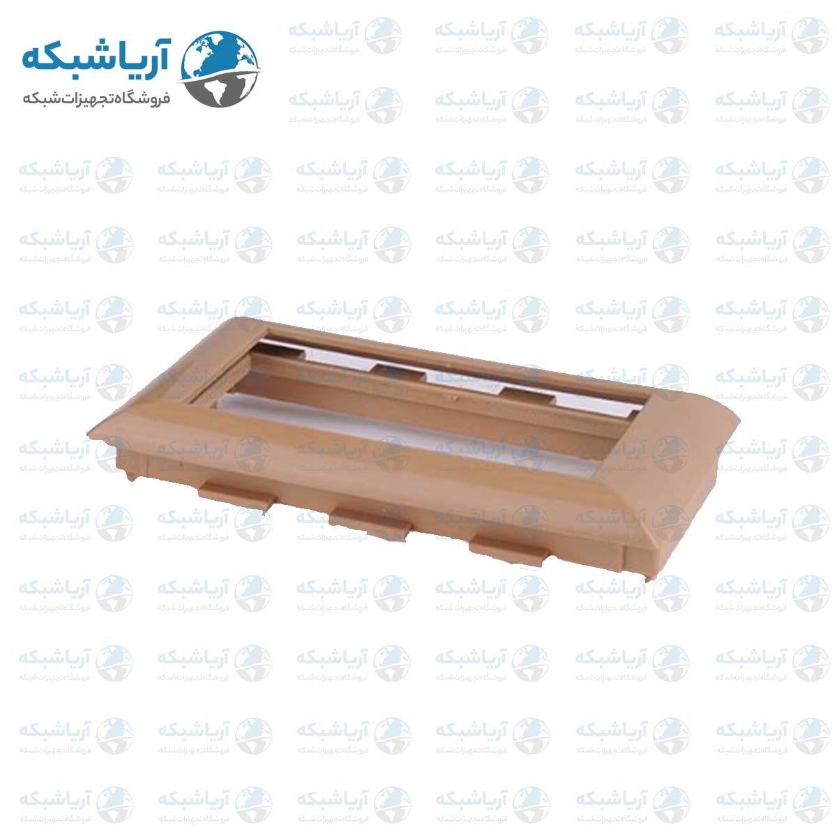 خرید کادر 2 ماژول سوپیتا 50*100 میلی متر قهوه‌ای طرح چوب